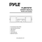 Pyle PLMR7BTW Radio manual cover