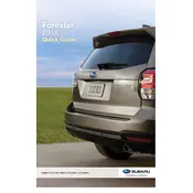 Subaru Forester 2.0XT Premium 2018 manual cover