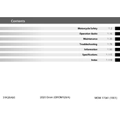 Honda Grom 125 2020 Motorcycle manual cover
