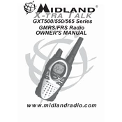 Midland GXT500 X-tra Talk manual cover