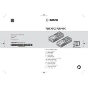 Bosch PLR 30 C Measure manual cover