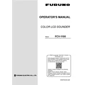 Furuno FCV-1150 Sounder manual cover