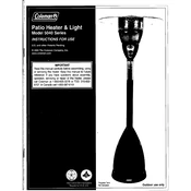 Coleman Patio Heater & Light 5040 Series manual cover