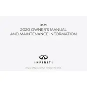 Infiniti QX80 2020 SUV manual cover