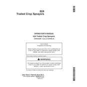 John Deere 624 Sprayer manual cover