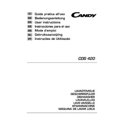 Candy CDS 420W-S manual cover