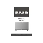 Aiwa AW320 TV manual cover