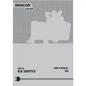 Sencor SLE 3260TCS Television manual cover