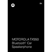 Uniden Motorola TX550 Speakerphone manual cover