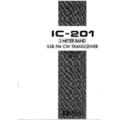 Icom IC-201 Transceiver manual cover