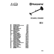 Husqvarna ECA850 Edger manual cover