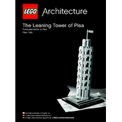 LEGO The Leaning Tower of Pisa 21015 Construction Set manual cover