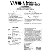 Yamaha PSS-80 Keyboard manual cover