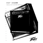 Peavey TNT 115S Amplifier manual cover