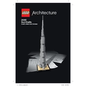 LEGO Burj Khalifa 21055-2 Construction Set manual cover