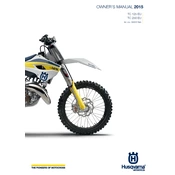 Husqvarna TC 125 2015 Motorcycle manual cover