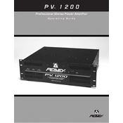 Peavey PV 1200 Amplifier manual cover