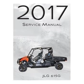 JLG 615G 2017 UTV manual cover