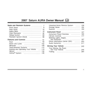 Saturn Aura 2007 manual cover