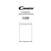 Candy CTL552BK manual cover