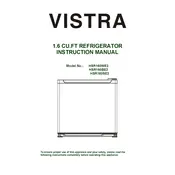 Vistra HSR160BE2 Refrigerator manual cover