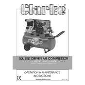 Clarke 2245003 Racer 9 50p 110V Air Compressor manual cover