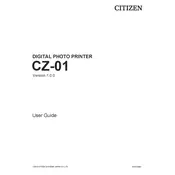 Citizen CZ-01 v1.0 Printer manual cover