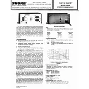 Shure M64A Microphone manual cover