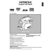 Hitachi DZ-HS500SW Camcorder manual cover