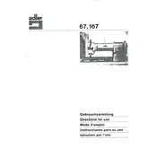 Dürkopp Adler 167 Sewing Machine manual cover