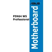 ASUS P5N64 WS Professional Motherboard manual cover