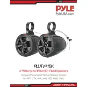 Pyle PLUTV41BK Speaker manual cover