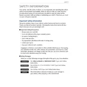 Acura TLX Safety 2016 Sedan manual cover