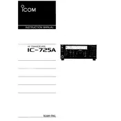 Icom IC-725A Transceiver manual cover