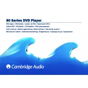 Cambridge Audio DVD 80 Series Player manual cover