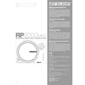 Reloop RP-2000 MK2 Turntable manual cover