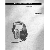 Bose Aviation Headset Series II manual cover