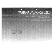 Yamaha AX-300 Amplifier manual cover