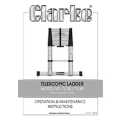 Clarke 3500240 TL2B Telescopic Ladder  manual cover