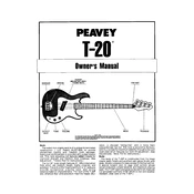 Peavey T-20 Guitar manual cover