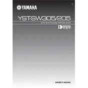 Yamaha YST-SW205 Subwoofer manual cover