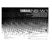 Yamaha NS-W1 Speaker manual cover