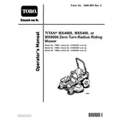 Toro Titan MX 4800 74891 Mower