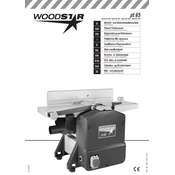 Woodstar PT 65 3902201000 Planing Machine manual cover