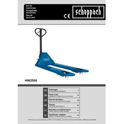 Scheppach HW2500 5912701900 Pallet Truck manual cover