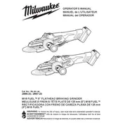 Milwaukee M18 Fuel 2886-20 Grinder manual cover