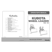 Kubota R540 Wheel Loader manual cover