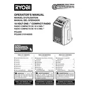 Ryobi PCL600 Radio manual cover