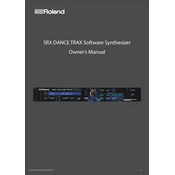 Roland SRX DANCE TRAX manual cover