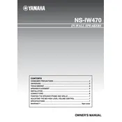 Yamaha NS-IW470 Speaker manual cover